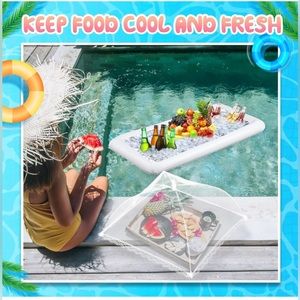 NIB Inflatable Ice Trays and Food Covers